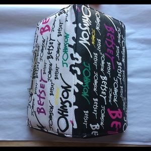 NWT BETSEY JOHNSON two-tone wristlet
